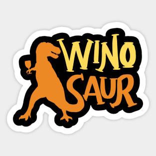 WinoSaur - Funny Wine lover shirts and gifts - T-Rex Sticker